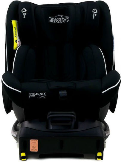 Asalvo Phoenix Καθισματάκι Αυτοκινήτου i-Size με Isofix Black 0-36 kg