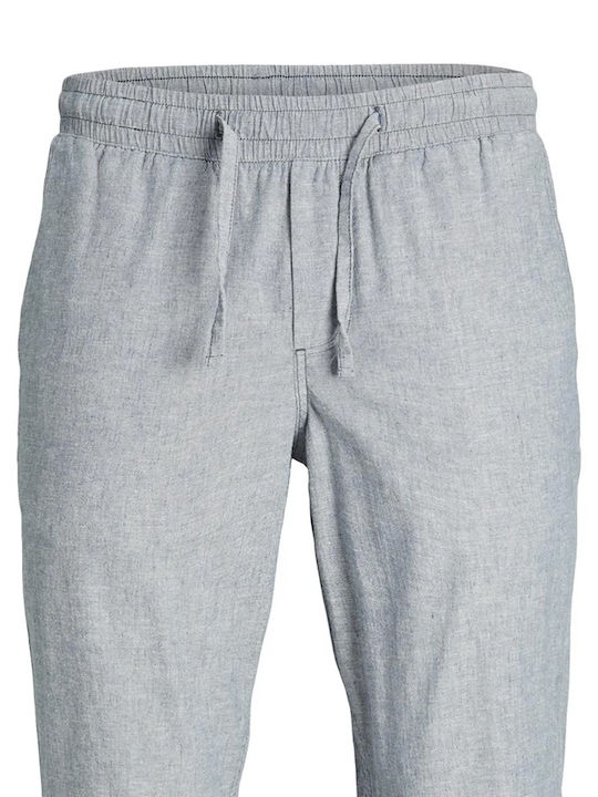 Trousers Elastic in Loose Fit Blue indigo