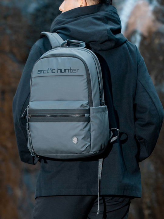 Arctic Hunter Wasserdicht Tasche Rucksack für Laptop 15.6" in Gray Farbe B00536-GY