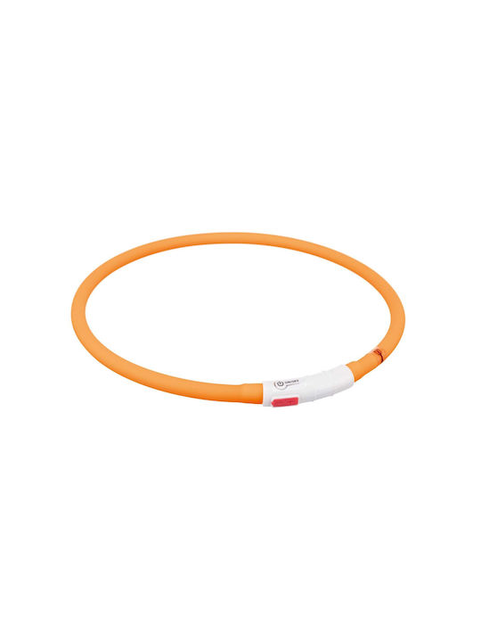 Trixie Shiny Silicone Guler pentru câini din USB 10mm x 70cm
