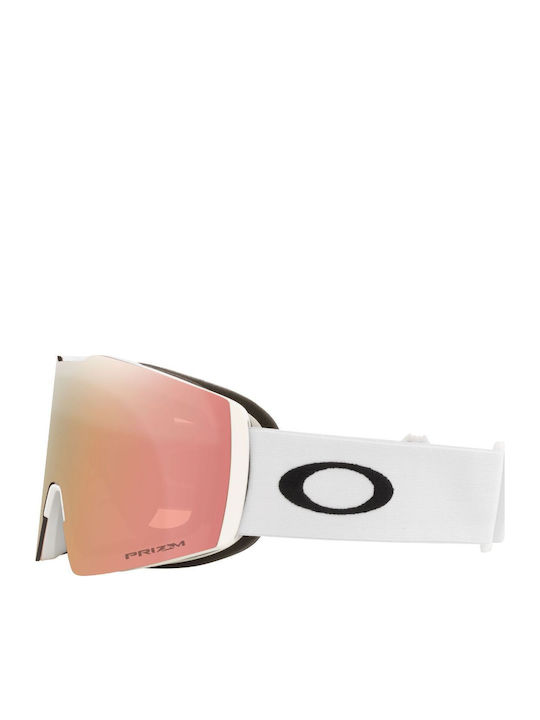 Oakley Fall Line L Ски & Сноуборд Маска Детска Бял с Леща в Цвят Розов
