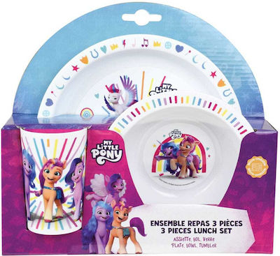 Ango Feeding Set My Little Pony made of Plastic Multicolour 3pcs for 6+ months