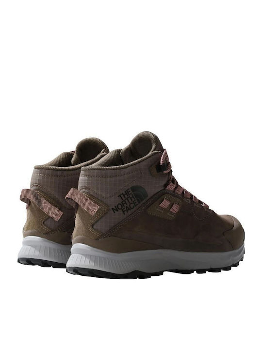 The North Face Cragstone Leather Mid Γυναικεία Ορειβατικά Μποτάκια Καφέ