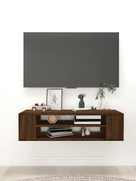 Particle Board TV Furniture Walnut L100xW30xH26.5cm