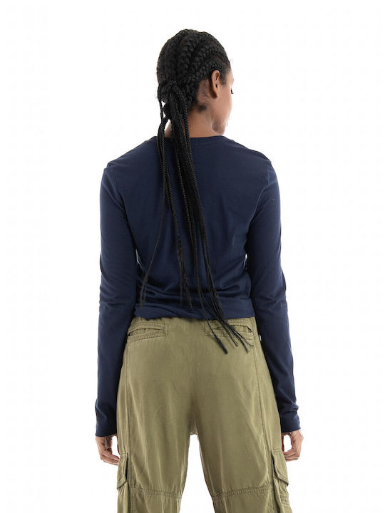 Ralph Lauren Bluză Sportivă pentru Femei Mânecă lungă Albastru marin