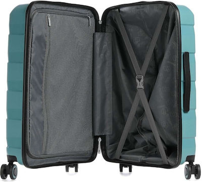 American Tourister Air Move-Spinner Mittlerer Reisekoffer Hartschalen Hellblau mit 4 Räder Höhe 66cm