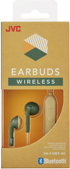 JVC HA-F19BT Earbud Bluetooth Handsfree Ακουστικά Πράσινα