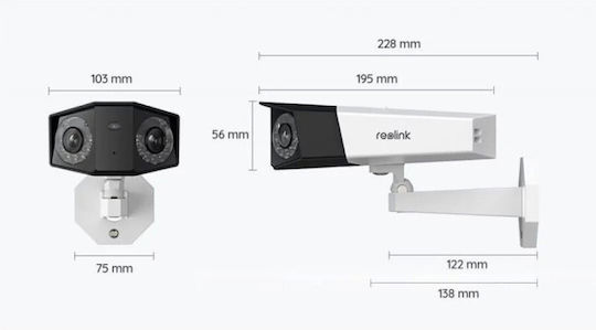 Reolink Duo 2 PoE IP Überwachungskamera 4K Wasserdicht mit Zwei-Wege-Kommunikation