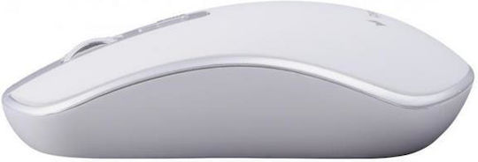 Gembird MUSW-4B-06-WS Ασύρματο Ποντίκι White/Silver