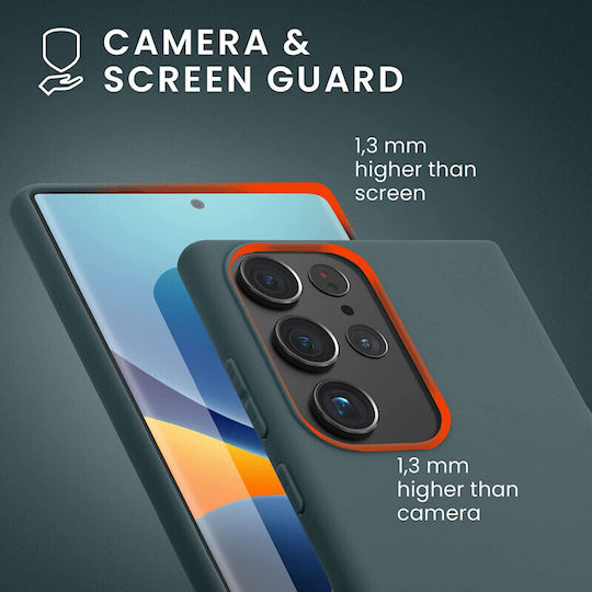 KWmobile Back Cover Σιλικόνης Dark Slate (Galaxy S23 Ultra)