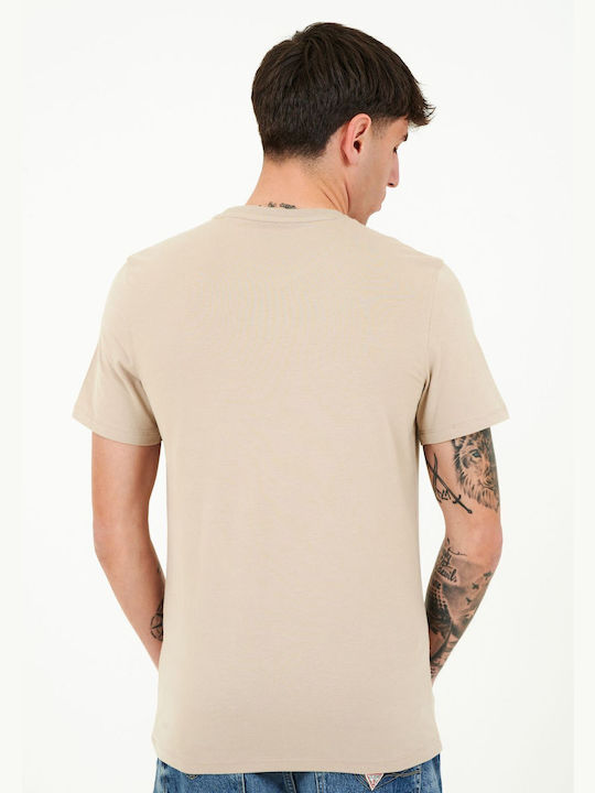 Guess Men's T-Shirt Monochrome Beige
