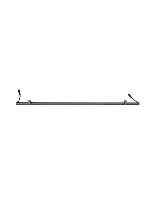 GloboStar Stellar Bară de Iluminat Exterior Lampă LED Wall Washer 12W cu Lumină Albă Caldă IP67 Gri