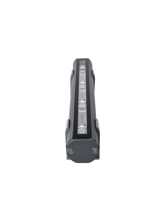 GloboStar Window-Bari Außenstehlampe LED Wall Washer 12W mit Blauem Licht IP67 Graue