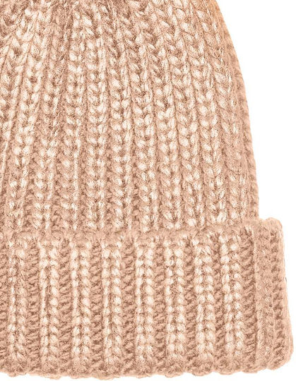 Pom Pom Beanie Feminin Căciulă în culoarea Bej
