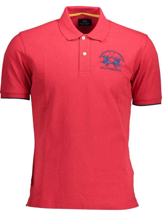 Miguel Polo Short Sleeve Blouse Red