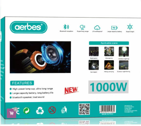 Aerbes Wiederaufladbar Handstrahler LED Aerbes AB-Z1155