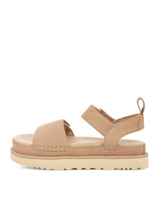 1136783 Women's Flat Sandals with Strap Flatforms Driftwood