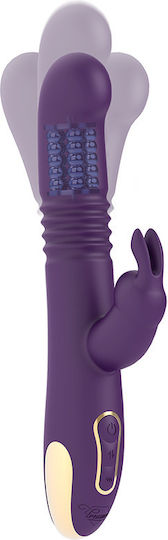 WatchMe Treasure Bastian Mini Δονητής Rabbit με Απομακρυσμένο Έλεγχο Rabbit 25cm Purple