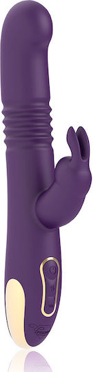 WatchMe Treasure Bastian Mini Δονητής Rabbit με Απομακρυσμένο Έλεγχο Rabbit 25cm Purple
