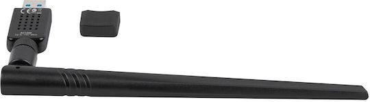 Lanberg NC-1200-WIE Αντάπτορας Δικτύου USB με Ασύρματη Σύνδεση Wi-Fi 1200Mbps και Αποσπώμενη Κεραία