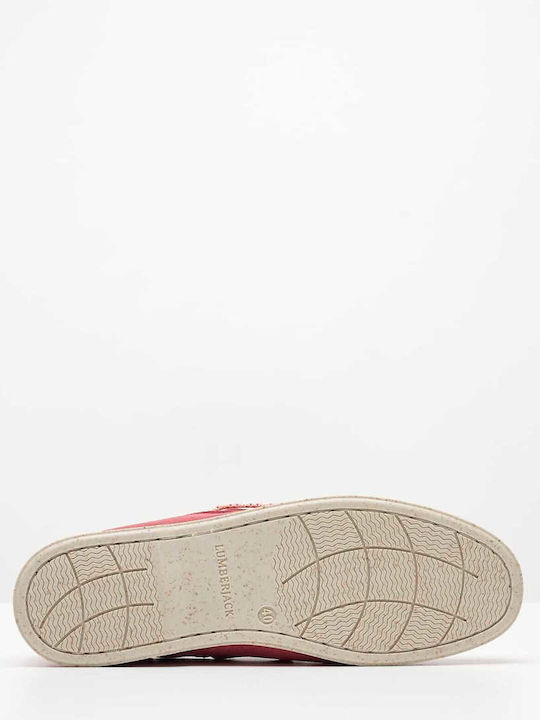 Leder Damen Mokassins in Rosa Farbe