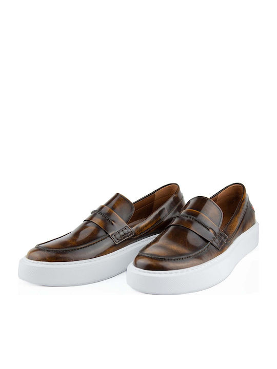 Men's Leather Moccasins Tabac Brown