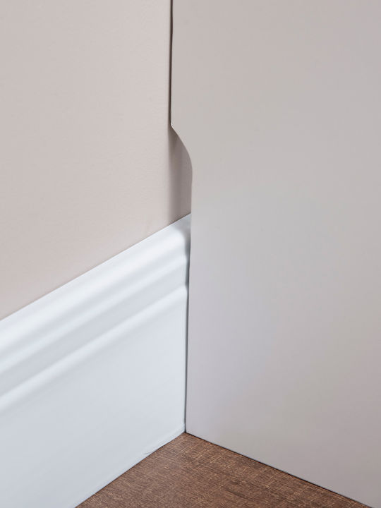 HomCom Калориферен Капак от MDF Бял 120x18x84см