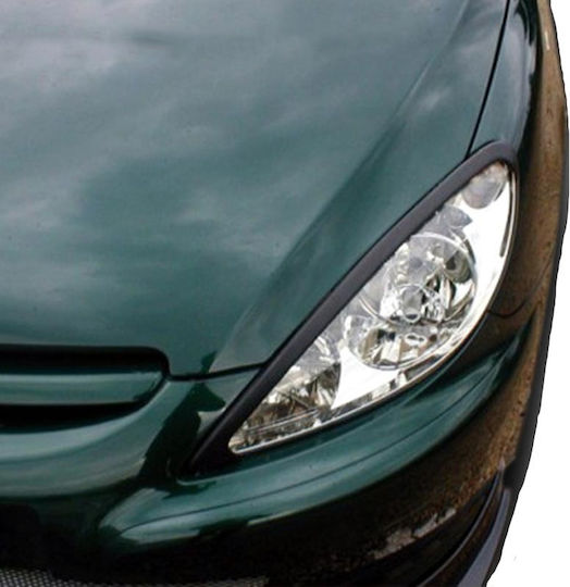Motordrome Front Headlights Eyebrows for Peugeot 307 2001-2008