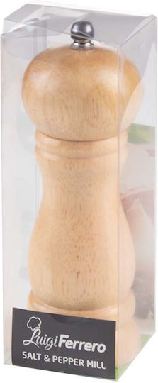 Luigi Ferrero Manual Wooden Pepper Mill 16cm Beige FR-107B