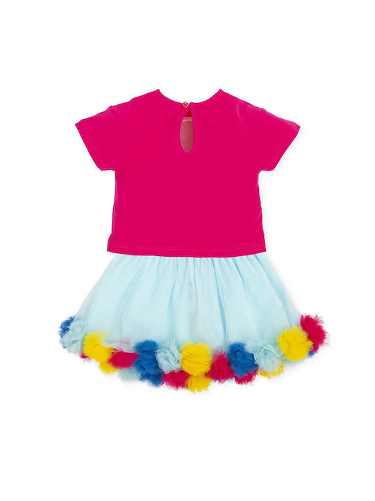 Agatha Ruiz De La Prada Kids Set with Skirt Summer 2pcs Fuchsia