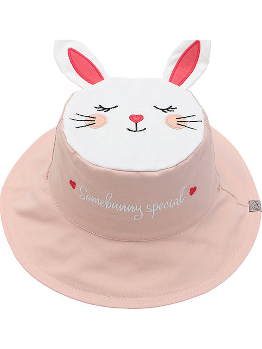 Flapjackkids Kids' Hat Bucket Fabric Sunscreen Bunny / Deer Pink
