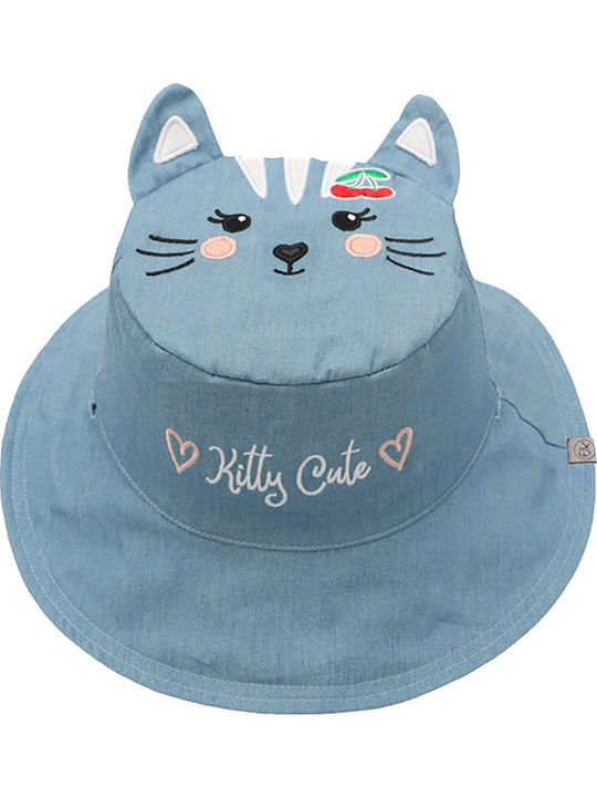 Flapjackkids Kids' Hat Bucket Fabric Sunscreen Cat / Cherry Multicolour