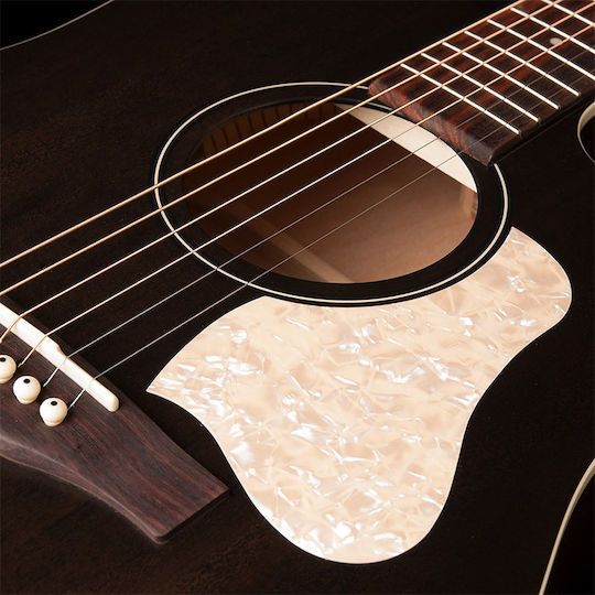 Art & Lutherie Полуакустичен Китара Americana Dreadnought CW Presys II Отрязана Черно / Бял
