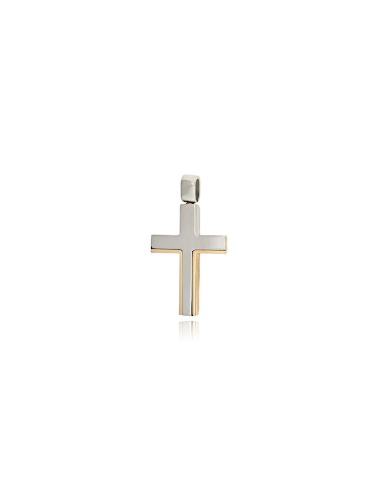 Val'oro Women's Rose Gold Cross 14K Double Sided