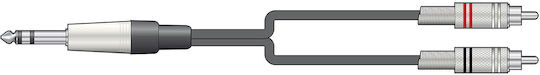 Chord Cable 6.3mm male - 2x RCA male 1.5m (190.015UK)
