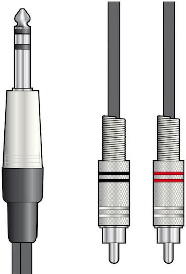 Chord Cable 6.3mm male - 2x RCA male 1.5m (190.015UK)