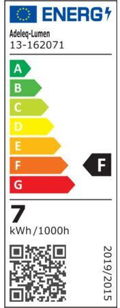 Adeleq Λάμπα LED 7W για Ντουί GU5.3 και Σχήμα MR16 Φυσικό Λευκό 490lm