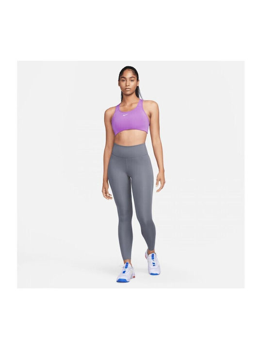 Dri-Fit Swoosh Women's Athletic Sports Bra Purple With Lining