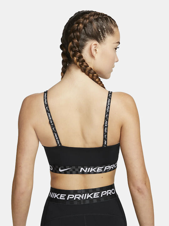 Nike Indy Women's Sports Bra with Light Padding Black/Anthracite/White