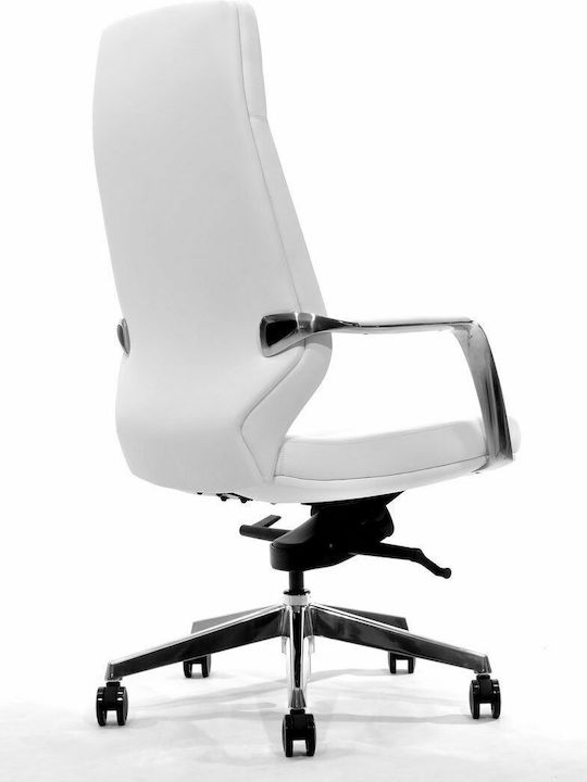 ΘΕΣΙΣ Elegant Καρέκλα Διευθυντική με Ανάκλιση White