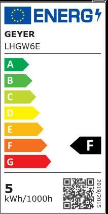Geyer Λάμπα LED 5W για Ντουί GU10 και Σχήμα PAR16 Θερμό Λευκό 470lm