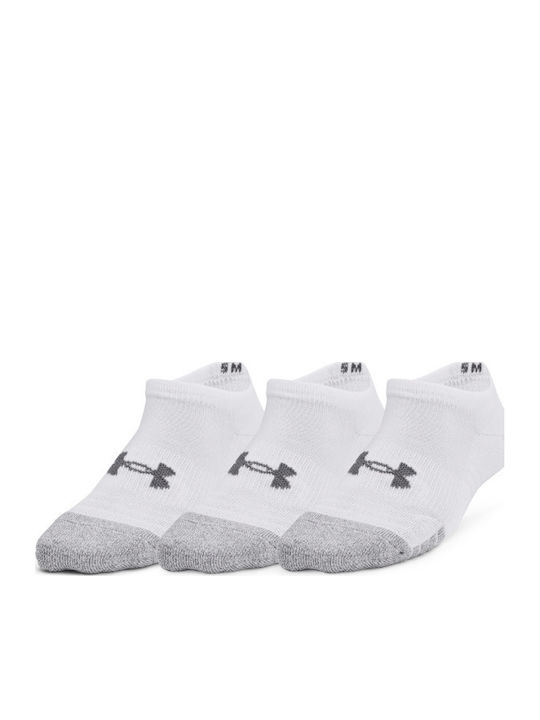 Under Armour Детски къси спортни чорапи Бели 3 Чифта