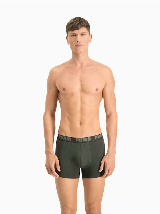 Puma Herren Boxershorts Khaki 2Packung