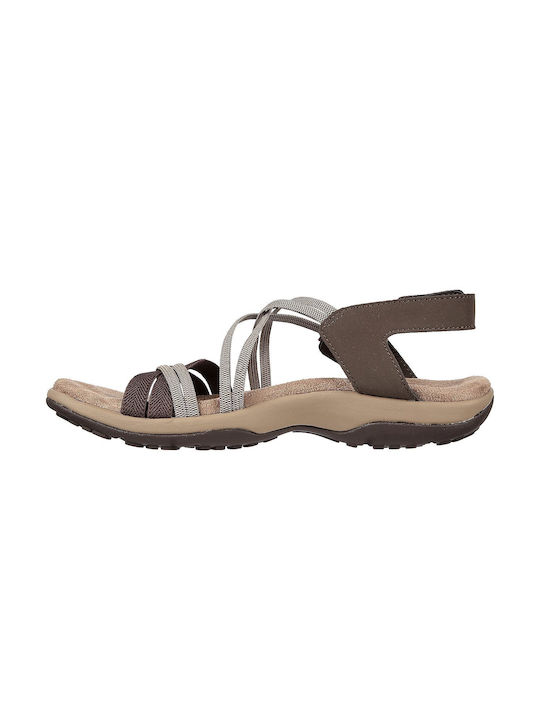 Skechers Takes Two Women's Flat Sandals Sporty in Brown Color