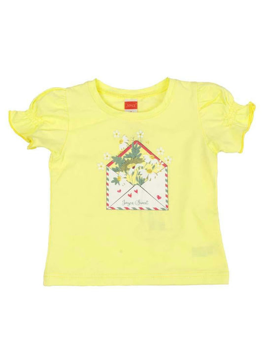 Joyce Kids Set with Skirt Summer 2pcs Yellow