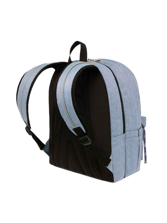 Polo Original Double Scarf School Bag Backpack Junior High-High School in Light Blue color 2023