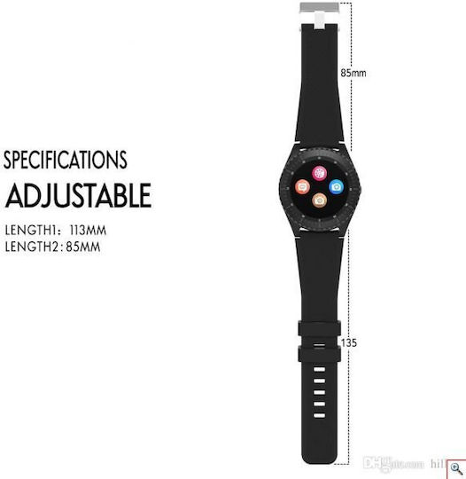Z3 Smartwatch with SIM (Black)