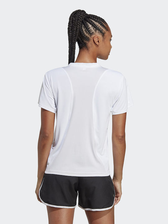 Adidas Run IT Damen Sport T-Shirt Schnell trocknend Weiß