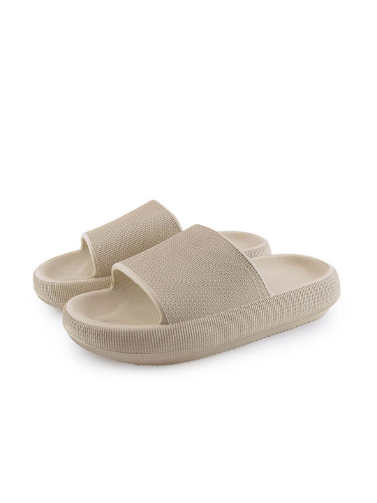 Cubanitas Women's Slides Beige