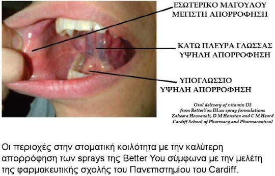 BetterYou DLux 3000iu Daily Vitamin D Βιταμίνη για Ενίσχυση του Ανοσοποιητικού & την Υγεία των Οστών 3000iu 15ml